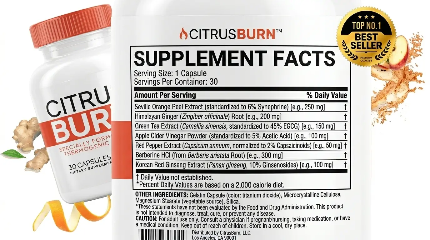CitrusBurn Supplement Facts